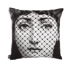 Cuscino Burlesque bianco/nero - Fornasetti