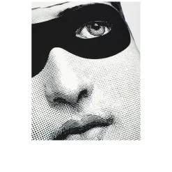 Cuscino Burlesque bianco/nero - Fornasetti