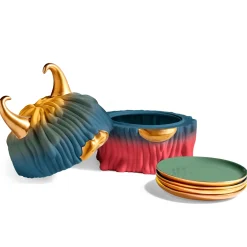 Haas Malibu Monster Box + Set 4 Piatti - L'Objet