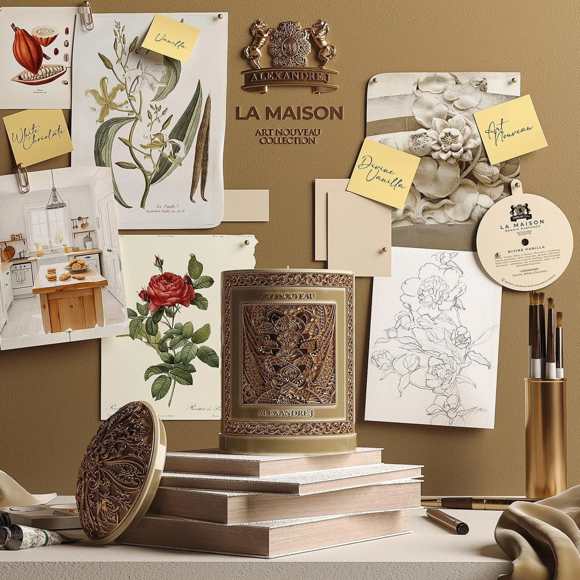 Ivory Candle Set - Alexandre.J