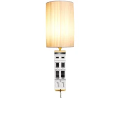 Paralume Cilindrico Plissé Bianco - Fornasetti