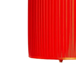 Paralume Cilindrico Plissé Rosso - Fornasetti
