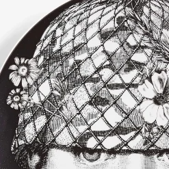Piatto Tema e Variazioni N.384 B/N - Fornasetti