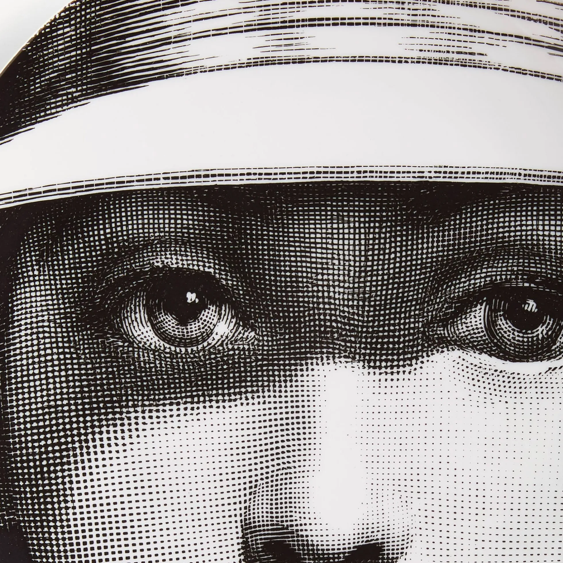 Piatto Tema e Variazioni N.123 B/N - Fornasetti