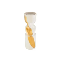 Porta Candela Il Letterato White/Gold - Ginori