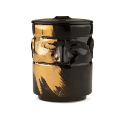 Porta Candela Il Seguace Charcoal/Gold - Ginori