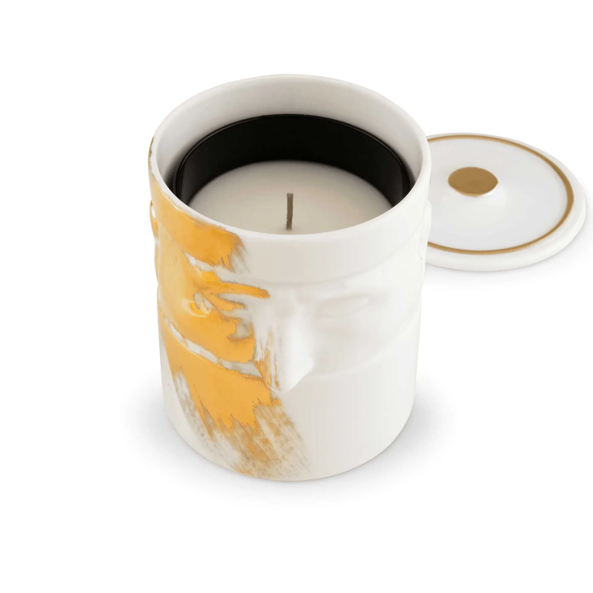 Porta Candela Il Seguace White/Gold - Ginori
