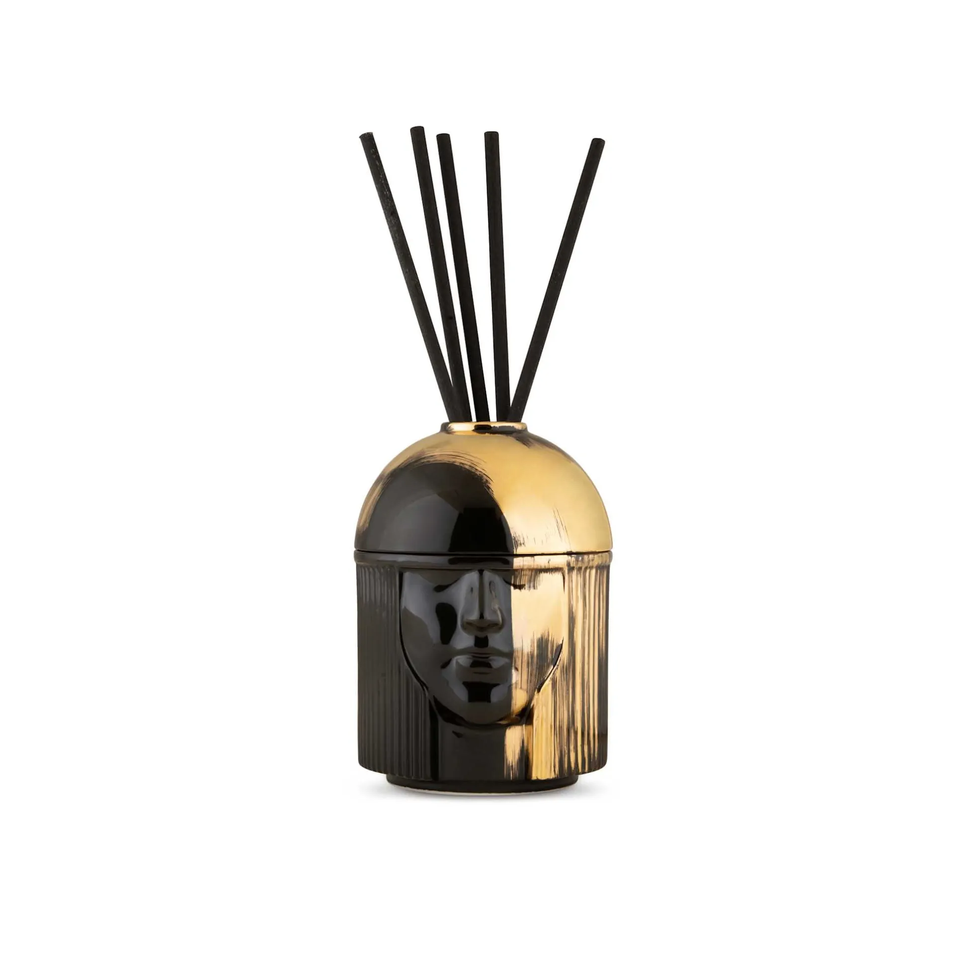 Porta Diffusore L'Amazzone Charcoal/Gold - Ginori