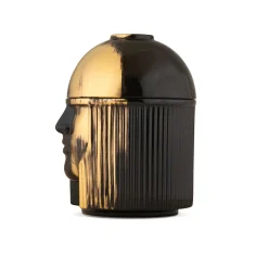 Porta Diffusore L'Amazzone Charcoal/Gold - Ginori