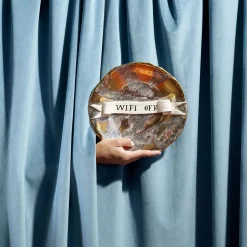 Ruan Hoffman Plate With Ribbon Wifi Off - L'Objet