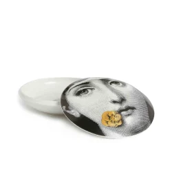 Scatola Tonda Tema e Variazioni N.137 Oro - Fornasetti