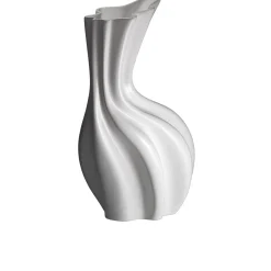 Vaso Sinuo Bianco Lucido - Niccolò Poggi Firenze