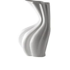 Vaso Sinuo Bianco Lucido - Niccolò Poggi Firenze