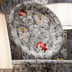 Vassoio Foglie e Civette Diametro 40 cm Exclusive CM70 - Fornasetti